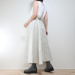 長度可選（85cm/80cm）❣️100%亞麻斜紋布6件套裙（免費/全11色） 第5張的照片
