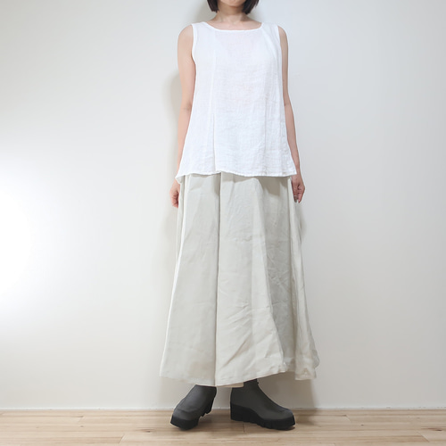着丈が選べる（85cm・80cm）❣️リネンツイル100% 6枚はぎ