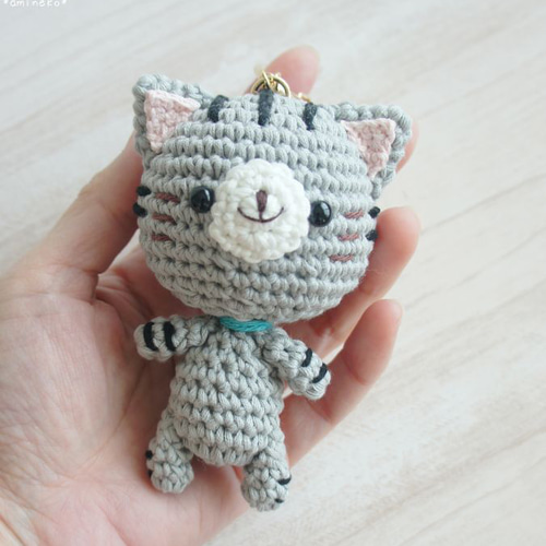 一緒にお出かけ行こうよ♡サバトラ猫さんキーホルダー