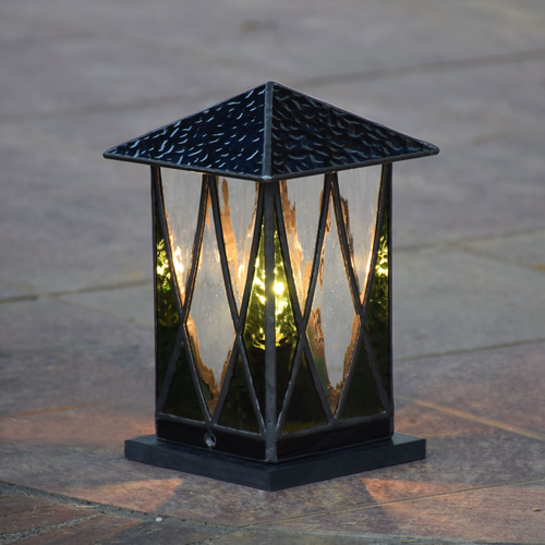 ガーデンライト ランタン2 屋外用 防雨型 ステンドグラス 庭園灯 外灯 ガーデン ライト ランタン2 屋外用 防雨型 ステンドグラス ガーデン