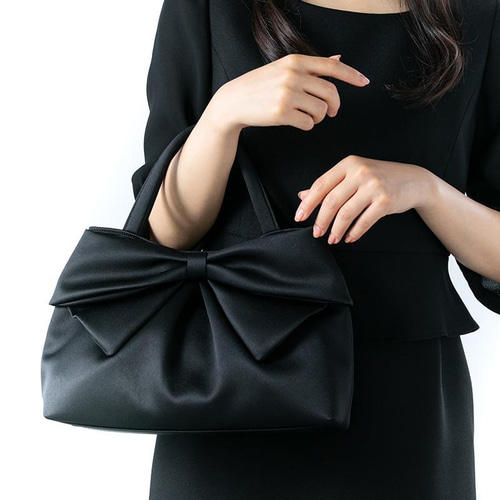 IWASA＞両面リボン付きソフトトートバッグ／1752 トートバッグ IWASA