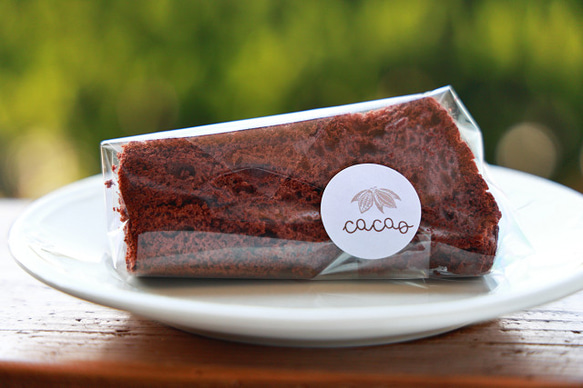 オーガニックカカオのショコラほろほろ玄米シフォン（小麦､油､乳製品､添加物､不使用）農薬不使用､発酵素材を使用しています 2枚目の画像
