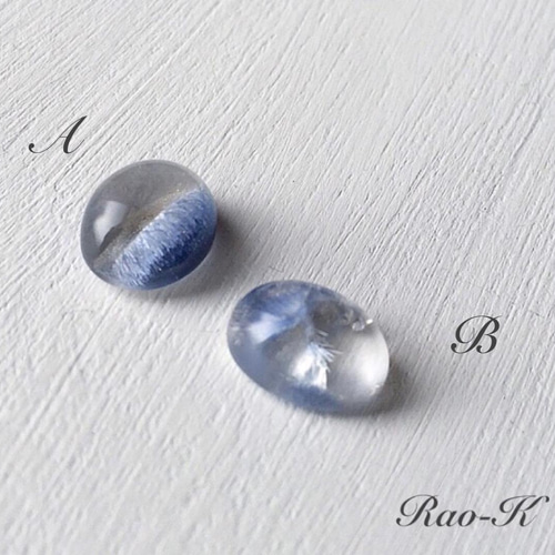 ハンドメイド　シルバー925 シルバーリング　デュモルチェライトインクォーツ Dumortierite in quartz デュモルチェライトインクォーツ シルバー