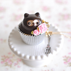 たぬきさん♡カップケーキ ほろほろ人形「カップケーキ」 たぬき | yamanomae