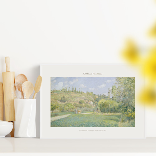 カミーユ・ピサロ ヴァレルメイユの牛飼い アートポスター 風景