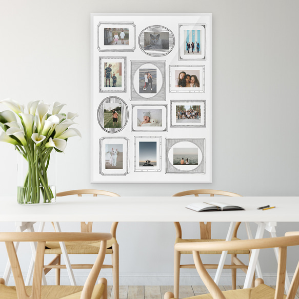 ② 写真が飾れるポスター「シャシンカベのポスター」A1サイズ 4枚目の画像