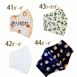 【キッズマスク2点セット】送料無料７００円　こども用立体マスクのお得な2点セットです。魚、昆虫、猫、市松模様、ウサギ 11枚目の画像