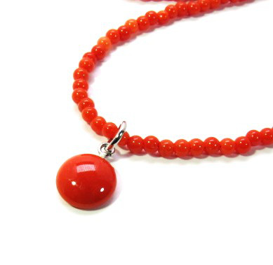 宝石珊瑚   さんご　レディ－ス・アクセサリ－　 ネックレス・ペンダント   cw－00621