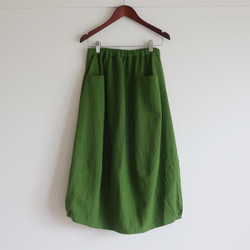丈夫な綿麻・透け感なし❣裾ゴムバルーンスカート（フリー／全11色） 13枚目の画像