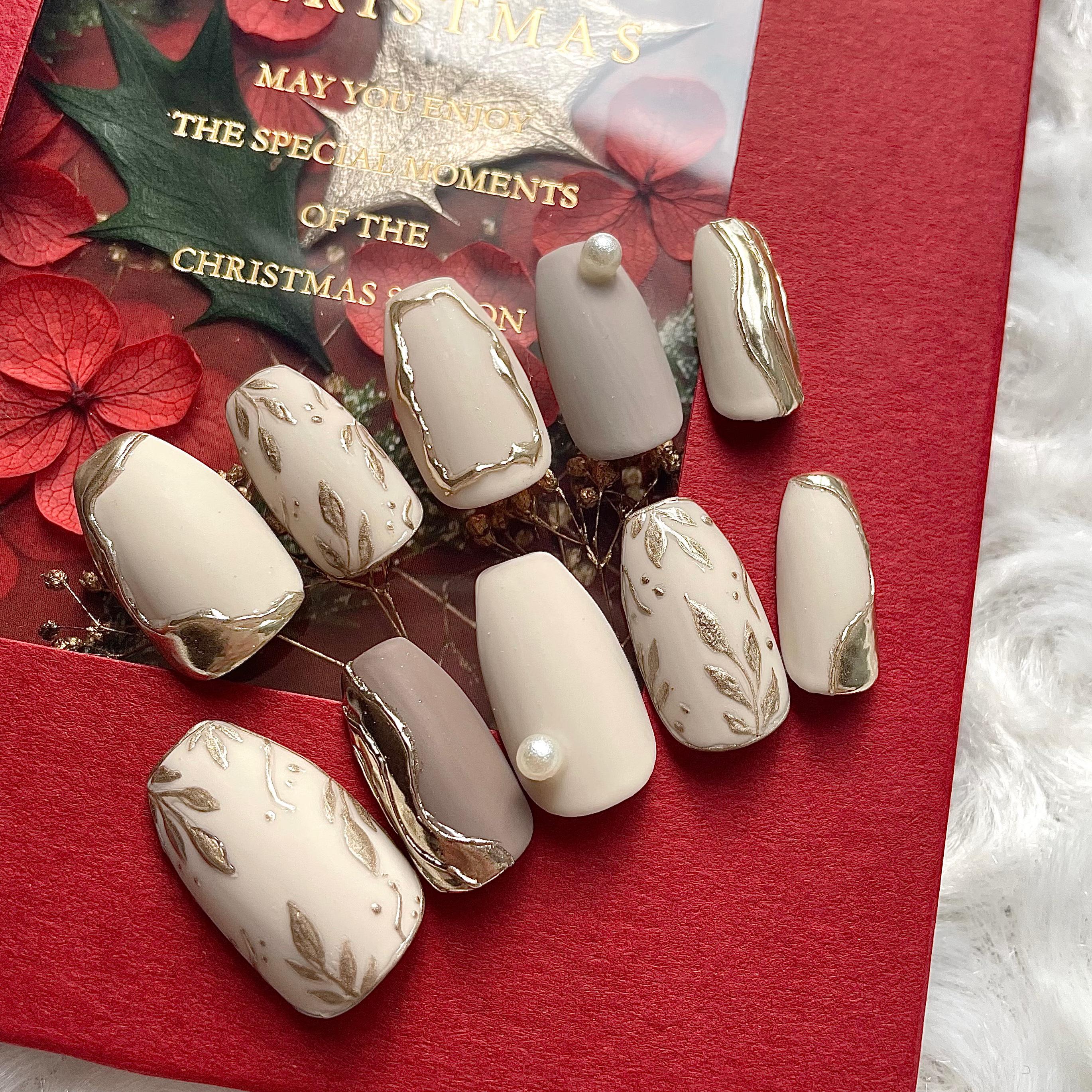 ミラーネイル マット 成人式 ウェディング フラワー 入学式 パール  