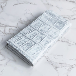 日本製　薄型　上質 クロコダイル　マット仕上げ　長財布　ロングウォレット　L字ファスナー　エキゾチックレザー 2枚目の画像
