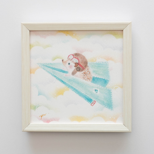 絵画　水彩画　パステル画　※フレーム含む 12107_1.jpg