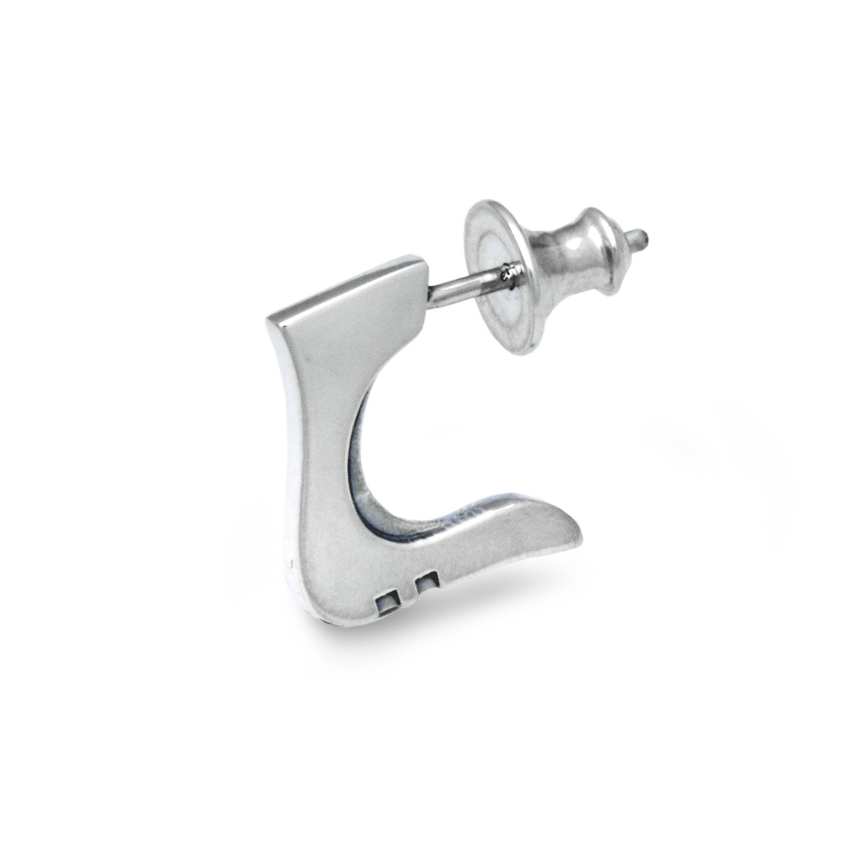 フープピアス メンズ/シルバー925 片耳/セカンドピアス つけっぱなし/男性へのプレゼント/pe65