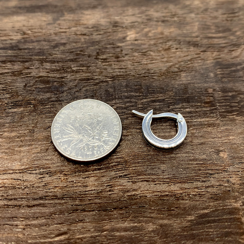 フープピアス メンズ/シルバー925 片耳/セカンドピアス つけっ