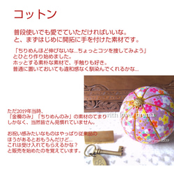 【S-230】真理 まり《静桜 刺繍 打出の小槌》○選べる仕様  置きor 吊るし️　大切にお届け。 送料無料　追跡補償 10枚目の画像