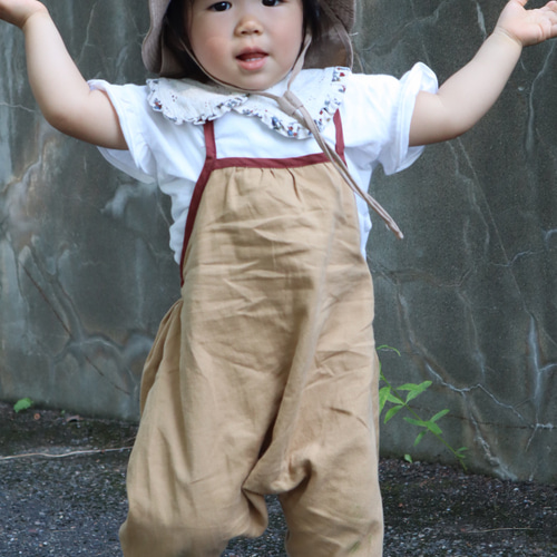 ちびっこサルエル　オーダー　秋冬用 ストレッチ7分丈サルエルパンツ[子ども服、男の子、女の子]【110