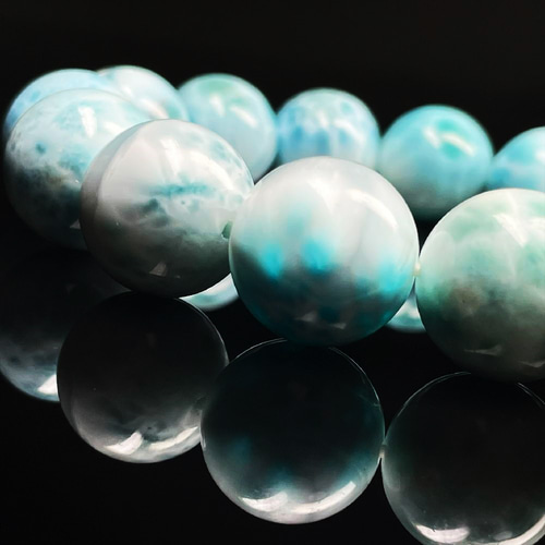 【極上,美品】ラリマーブレスレット　希少　天然　ブルーペクトライト 楽天市場】鑑別書付き 最高品質一級品 厳選一点物 天然ペクトライト