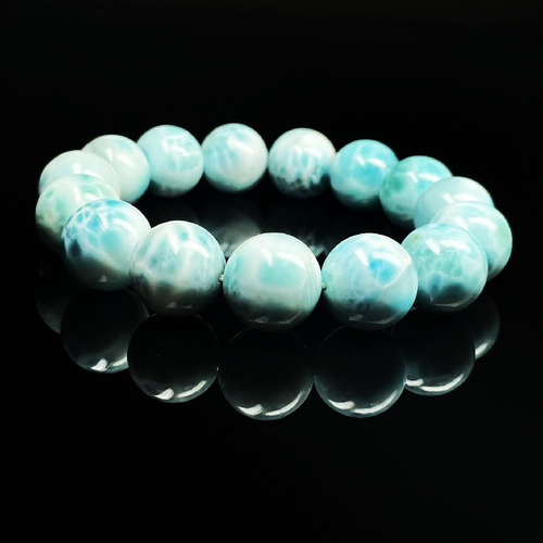 【極上,美品】ラリマーブレスレット　希少　天然　ブルーペクトライト 極上,美品】ラリマーブレスレット 希少 天然 ブルーペクトライト