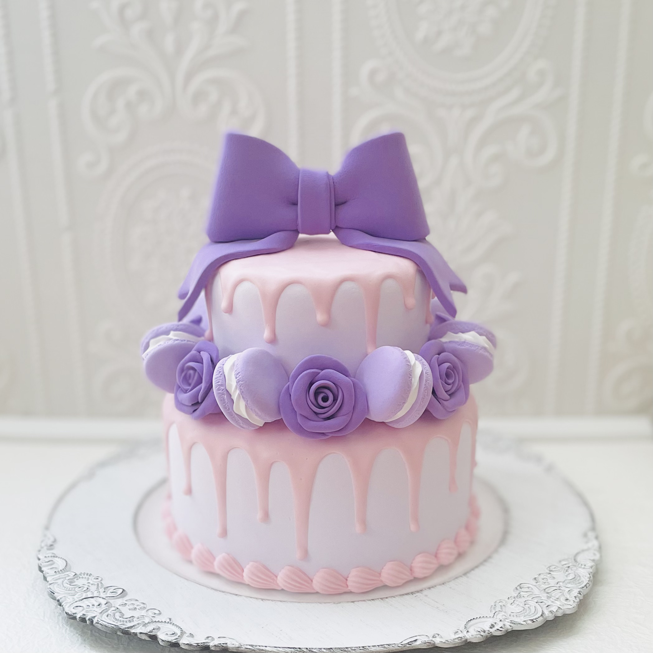 ドリップクレイケーキ✳︎色変更可＊フェイクケーキ＊推しケーキ＊バースデー＊ウェディング＊ディスプレイ＊イベント