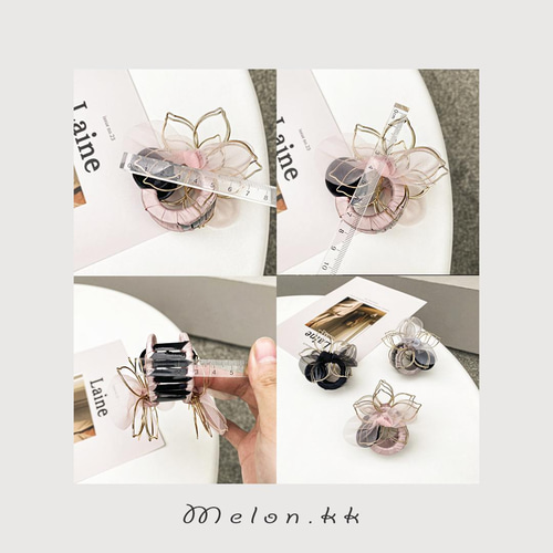 キュート&カジュアルなおしゃれヘアクリッブ♥️✨ハンドメイド✨