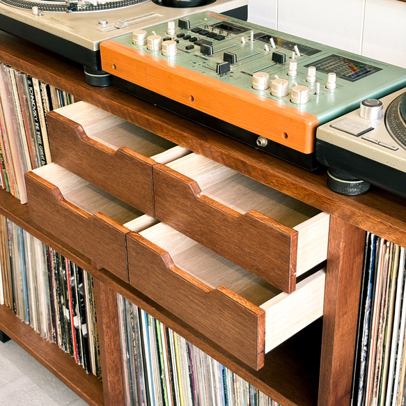 VINTAGE RECORD CHEST レコード大量収納　サイズ変更可能　本棚　レコード収納 15枚目の画像