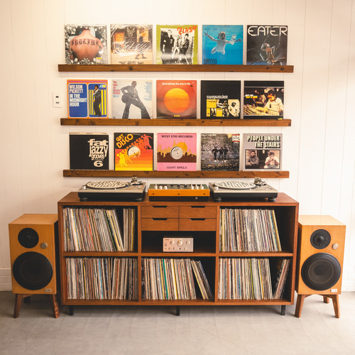 VINTAGE RECORD CHEST レコード大量収納 サイズ変更可能 本棚 レコード 
