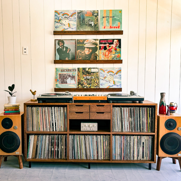 VINTAGE RECORD CHEST レコード大量収納　サイズ変更可能　本棚　レコード収納 14枚目の画像