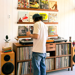 VINTAGE RECORD CHEST レコード大量収納　サイズ変更可能　本棚　レコード収納 2枚目の画像