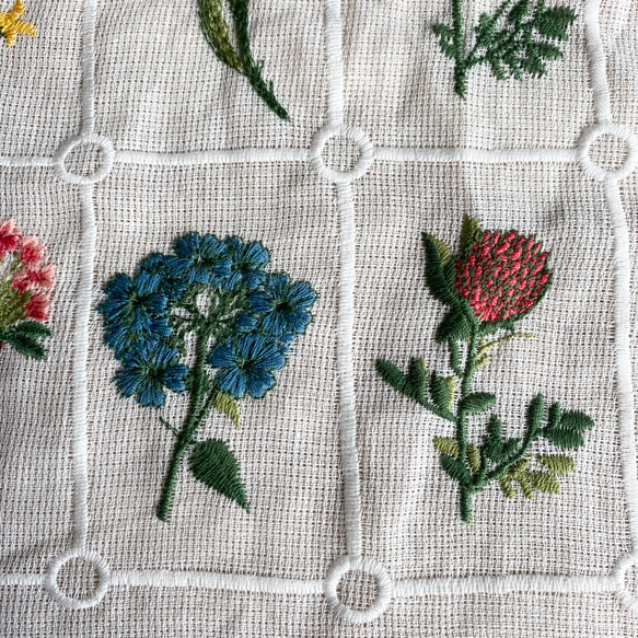 レース刺繍生地 豪華刺繍50cm〜2色展開 8枚目の画像