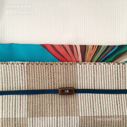 ◆【サンプルSALE】映える帯揚げ（autumn green/浅葱色/あさぎいろ）パーソナルカラー帯揚げ 3枚目の画像