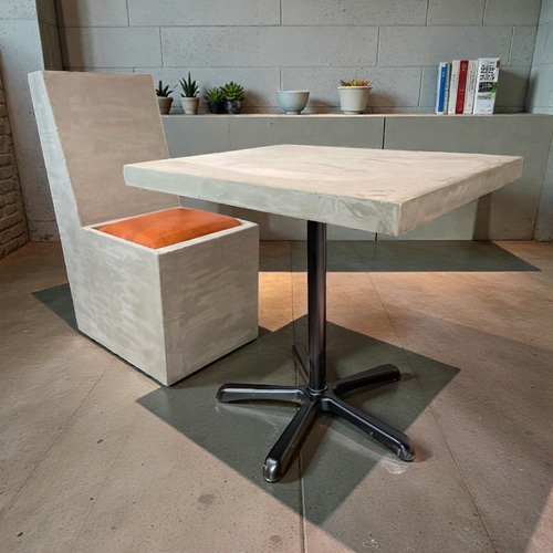 モルタル カフェテーブル ダイニングテーブル tumugu-kobo 通販