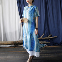 亞麻時尚設計洋裝 2278 第4張的照片