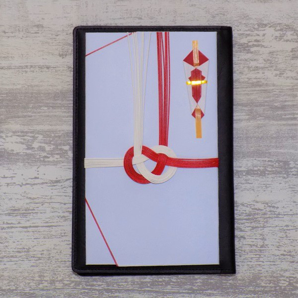 オーダー　冠婚葬祭兼用  本革製黒　セレモニーケース 10枚目の画像