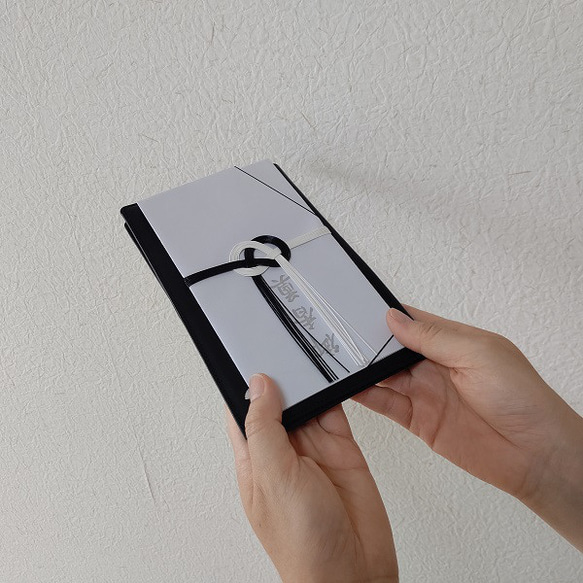 オーダー　冠婚葬祭兼用  本革製黒　セレモニーケース 4枚目の画像