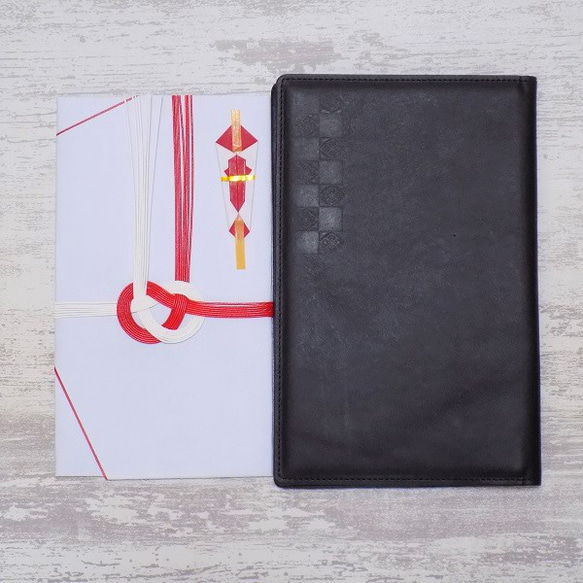 オーダー　冠婚葬祭兼用  本革製黒　セレモニーケース 5枚目の画像