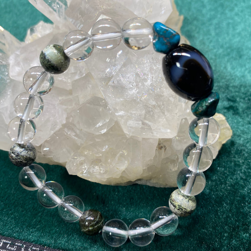 白蛇天珠ブレス 向上心のある人 豊かさを目指して ブレスレット グラ