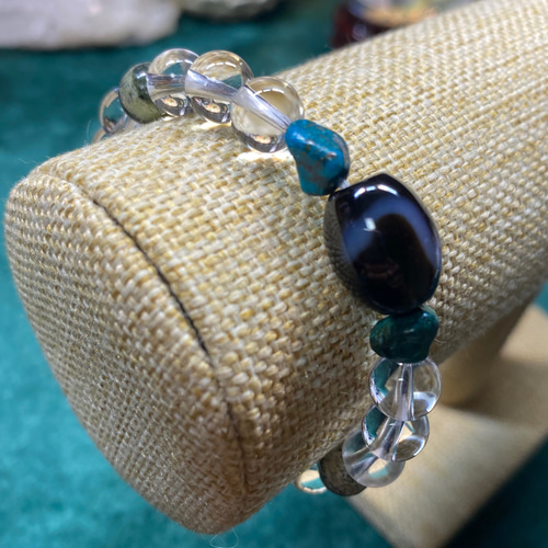 白蛇天珠ブレス 向上心のある人 豊かさを目指して ブレスレット グラ