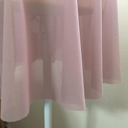 モーブピンク×小花柄 バレエ巻きスカート 5枚目の画像