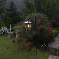ガーデンライト 吊下げ式 6Ｋ-40 吊り金具付 ステンドグラス ガーデンランプ 庭園灯 外灯  ガーデニング 雑貨 11枚目の画像
