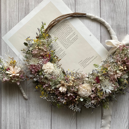 受注制作ワイルドリースブーケ