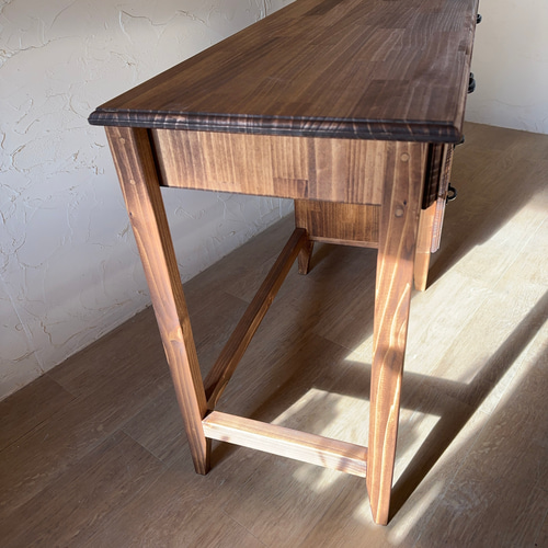 英国 デザイン ハイ 片袖 デスクA /テレワーク/引き出し/書斎/テーブル