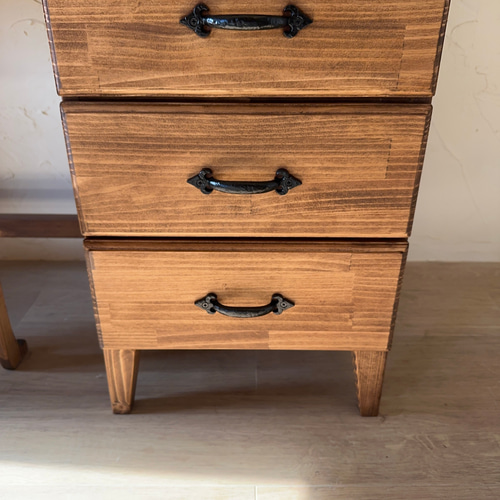 英国 デザイン ハイ 片袖 デスクA /テレワーク/引き出し/書斎/テーブル