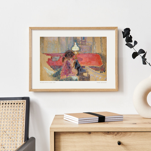 ピエール・ボナール Woman with a Lamp アートポスター 名画