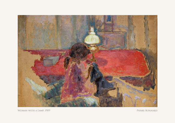 ピエール・ボナール Woman with a Lamp アートポスター 名画 絵画 ポスター アートパネル AP235 5枚目の画像