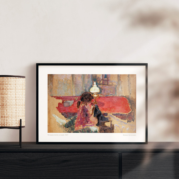 ピエール・ボナール Woman with a Lamp アートポスター 名画 ピエール・ボナール Woman with a Lamp アートポスター 名画