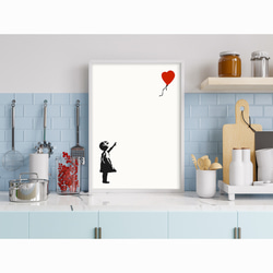 『Banksy -Girl with Balloon-』バンクシー アート インテリア アポスター 5枚目の画像