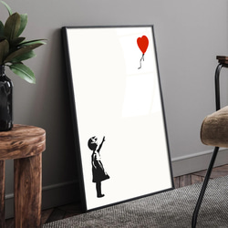 【額縁付き】 Banksy バンクシー A2ポスター ⑥ 楽天市場】アートポスター Banksy (バンクシー) Red Balloon