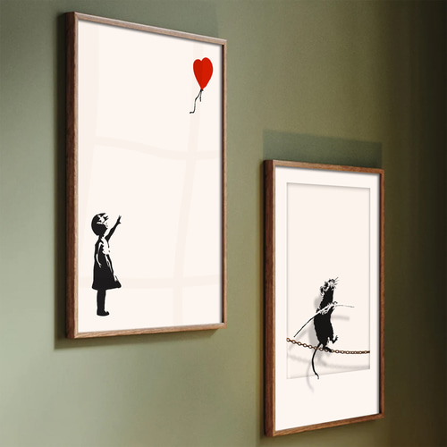 バンクシー アート ポスター】モダン インテリア雑貨 アートパネル