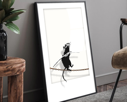 バンクシー アート ポスター】モダン インテリア雑貨 アートパネル