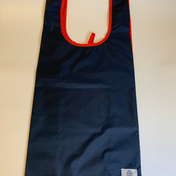 <One off>Colorful Nylon Eco Bag / Navy x Red 【ラスト１点】 3枚目の画像